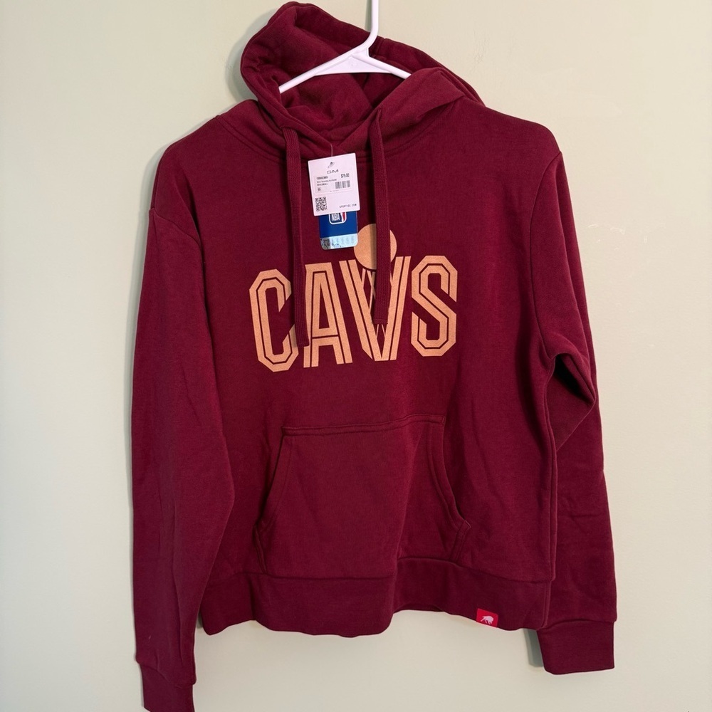 NEW Cleveland Cavaliers Hoodie Women S Maroon NBA Pullover NWT Soft Athletic